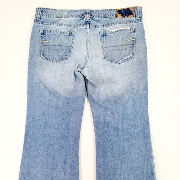 AMERICAN EAGLE ♡ Vintage Factory Faded 'n Distressed Boyfriend 77 Jeans 12S - Picture 14 of 17